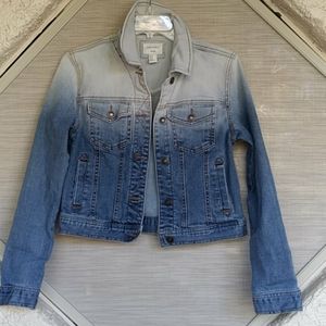 Ombre short jean jacket Med Forever 21